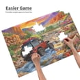 thumbnail image 3 of 500 Piece Desert Gorge Offroad Jigsaw Puzzle For Adults Vibrant Sunset River Crossing, Challenging & Relaxing Brain Game, Wooden Art Decor, Great Gift Idea, 3 of 7