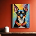 thumbnail image 3 of Toy Fox Terrier Dog Starry Night Van Gogh Wall Art Canvas for Living Room Oil Painting Artwork Landscape Canvas Artwok for Living Room Bedroom Home Decorations Wall Decor Large, 3 of 4
