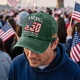thumbnail image 5 of 250 Anniversary USA Hat United States 250th Anniversary Adjustable Patriotic Baseball Cap Commemorative American Heritage,Green, 5 of 6
