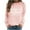 Pink, variant on Lindreshi Long Sleeve Shirts for Women Fashion Women Casual Long Sleeve Round Neck Printed Ladies Sweatshirt Tops Blouse
