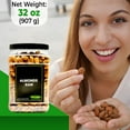thumbnail image 6 of Raw Almond Hand Selected & Unsalted Packed with Vitamin E Protein and Fiber Perfect for Healthy Snacks Baking Trail Mix & Charcuterie Boards 32 oz by Nirwana, 6 of 6