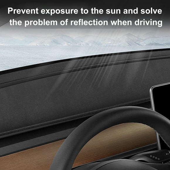 Vehicle dashboard pad,Non Slip Car Model Y 19-22 Slip Car Flannel Tesla Model 3 Model 3 Model Pad Eryue Cover Compatible With Tesla Huiop Cover Cover Vehicle Pad Eryue