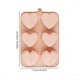 thumbnail image 3 of Silicone Heart Shaped Cake Molds 6 Cavity NonStick Baking Molds For Chocolate Candy Jelly Soap Dessert Reusable Simples Release Food Grade Silicone Molds, 3 of 6
