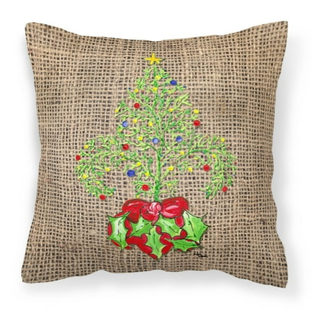 carolines treasures christmas tree fleur de lis decorative outdoor pillow - Christmas Outdoor Pillows carolines treasures christmas tree fleur de lis decorative outdoor pillow - Christmas Outdoor Pillows