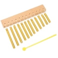 thumbnail image 5 of Carillón De Viento, Larga Vida útil, Compuesto De Madera Y Metal, Fácil De Tocar, Instrumento De Percusión De 12 Teclas, Dorado Para El Aula ANGGREK Cocina, Decoración y Otros, 5 of 5