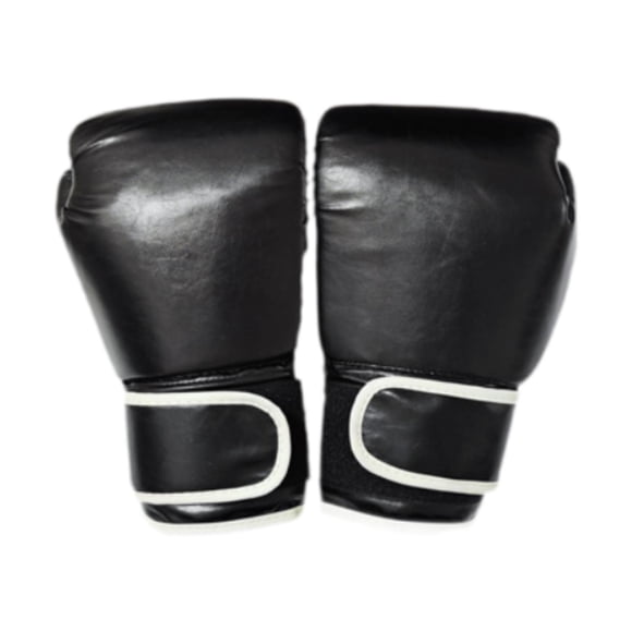 Guantes de boxeo Mitts PU MMMA MMA Ajustable Guantes de Karate para Adultos negros