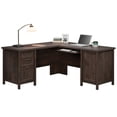 thumbnail image 3 of Pemberly Row Coastal Engineered Wood L-Shaped Computer Desk in Coffee Oak, 3 of 18