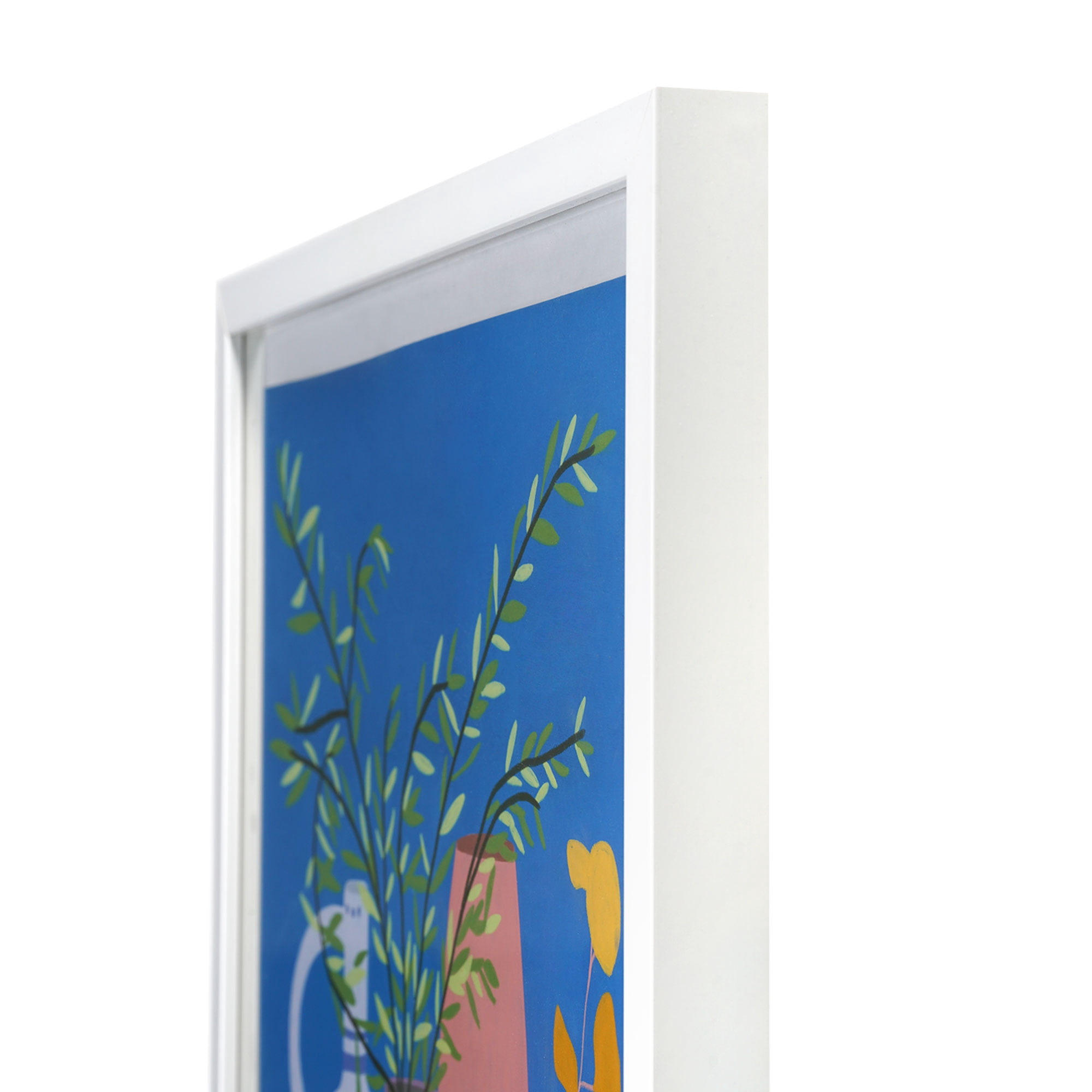 Crystal Art Gallery Colorful Vases Framed Digital Print 16"x16"