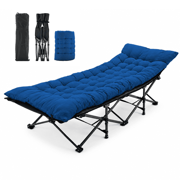Alvantor Camping Cot, Folding Camping Cots /Mattress for Adults, Portable Sleeping Cot with Carry Bag, Portable Heavy Duty 74"x28" Bed