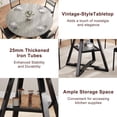 thumbnail image 6 of Cocosity 47 inch Wood Kitchen Table for 4, Round Dining Table with Storage Shelf for Home Dining Room Living Room Grey, 6 of 9