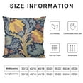 thumbnail image 5 of QZHH  Paisley Floral Pattern Decorative Pillow Cover Flowers Abstract Plant Intricate Twig Leaves Square Throw Waist Pillow Case Cushion Cases for Sofa Bedroom Living Room, 5 of 5