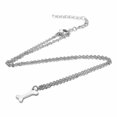 thumbnail image 2 of QQTDFG 304 Stainless Steel Pendant Necklace Bone Stainless Steel Color 16" 1mm A399-Silver, 2 of 2