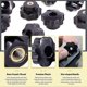 thumbnail image 3 of 15pcs M6 Star Knob Clamping Handle Nut Through Hole Set Brass Female Threaded Handle Screw On Knob, 3 of 5