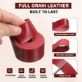 thumbnail image 3 of Uxcell Leather Strap Blanks, 20mm(0.8") Wide x 16" Full Grain Natural Cowhide Vegetable Tanned Leather Strips 1.8-2mm Thick for DIY Belt Tooling Crafting Stamping Projects, Burgundy, 3 of 6