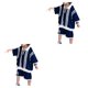 thumbnail image 2 of Guardurnaity Traje de rayas para niños Deportes Elegante Moda Colorida Cremallera Suelta Lavable Fotografía Jersey Camisa corta 140 CM 140 CM 2piezas, 2 of 6