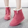 thumbnail image 5 of Botas de nieve mullidas con forro polar grueso y cálido para mujer, botines de invierno, 5 of 5