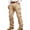 Khaki, variant on Mens Work Pants Flat Front Relaxed Fit Cargo Pants Casual Straight Solid Denim Pants Outdoor Workwear with Multi Pockets,Army Green XL