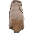 thumbnail image 4 of Dr. Scholl's Womens Create Faux Suede Wedges Booties Taupe 10 Medium (B,M), 4 of 6