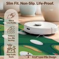 thumbnail image 6 of Design&I 8'x10' Washable Area Rug Sport Park Layout With Flag Pin And Fairway Stripe Design Golf Ball Refined for King Size Bedroom, Under Bed, Sleek Flatweave Pet Friendly, 6 of 7