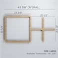 thumbnail image 2 of Ekena Millwork 43 7/8"W x 23 3/8"H x 3/8"T Large Burnett Decorative Fretwork Wood Wall Panels, Cherry, 2 of 8