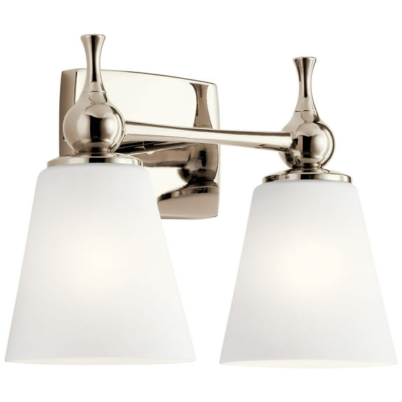 Kichler Cosabella 10 1/4" High 2-Light Polished Nickel Wall Sconce