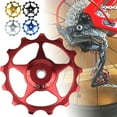 thumbnail image 2 of Derailleur Pulley, MTB Road Bike 11T/13T Guide Cycling Aluminum Alloy Rear Derailleur Wheel Pulley, 2 of 8