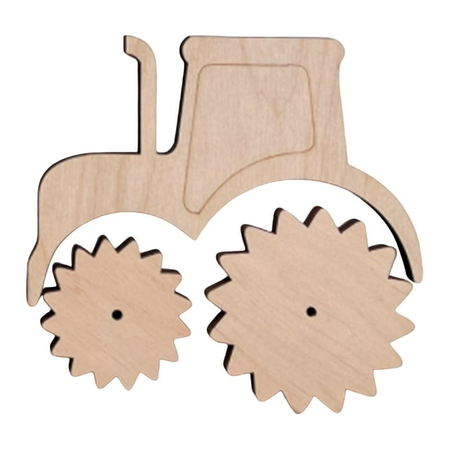Montessori Busy Board DIY Material Unpainted Motor Skill Early Educational Teaching Props Sensory Toy Activity Board for Kids Tractor