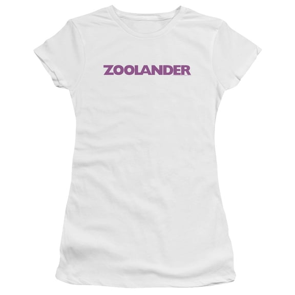 Zoolander Logo Junior Women's T-Shirt Sheer White