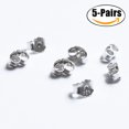 thumbnail image 4 of CNKOO 5 Pairs Silver Earring Back Sterling Silver Safety Butterfly Earring Backs Pierced Earring Backs, 4 of 10