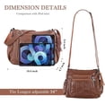 thumbnail image 4 of Purses for Women Pocketbooks Soft PU Leather Ladies Crossbody Purse Multi Pocket Shoulder Bag, 4 of 5