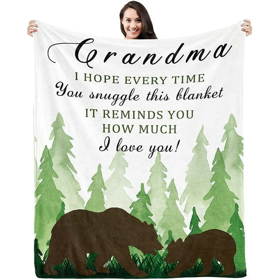 Gifts for Grandma from Granddaughter Great Grandma Gift Ideas for Birthday Mother''s Day Christmas Best Grandma Birthday Gifts from Grandkids to My Grandma Blanket Flannel Comfy 50 * 60
