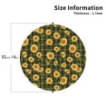 thumbnail image 2 of Kdxio Black Ink Green Plaid Sunflower Funny Coasters,4 Pcs Leather Coasters,Housewarming Gifts,Protect Furniture from Water Marks Scratch and Damage, 2 of 6