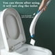thumbnail image 5 of Bewildely Cepillo de baño con soporte Mango largo Baño Desechable Cepillo de limpieza de inodoro Cabezal de cepillo de repuesto Accesorios de Suministros de limpieza para el hogar Delfín, 5 of 6