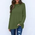 thumbnail image 2 of UAMVSH Fuzzy Sweaters for Women Casual Crewneck Fleece Pullover Shirt Fall Lightweight Long Sleeve Tops, 2 of 6