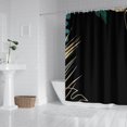 thumbnail image 3 of Rideaux de Douche Réutilisables Style Bohème Moderne Mi-Siècle Esthétique, Doublure de Rideau de Douche en Polyester Chic Contemporain, Ensemble de Rideaux de Douche avec Encliquetage, 72x72 Pouces, 3 of 4