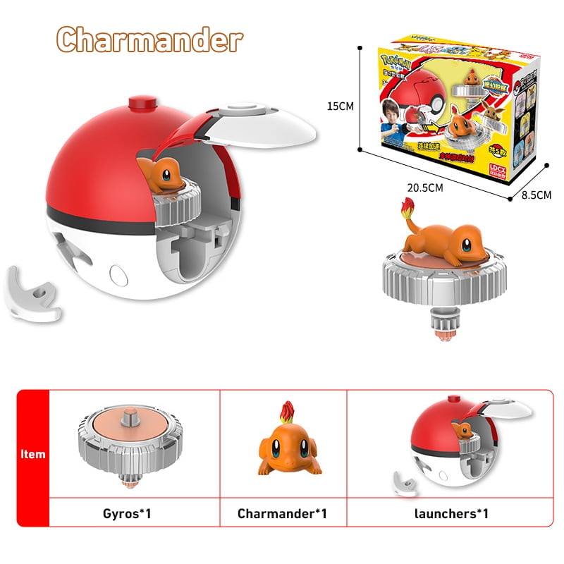 Pokemon Gyroscope Launcher Beyblade Arena Pikachu Mew Eevee Pokeball Rotary Gyro Toys Birthday Gift For Children Walmart