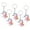 5 Pack, variant on Silicone Unicorn Keychain for Adult Unisex