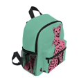 thumbnail image 2 of FORMRS School Backpack with Front Zippered Pocket 12" Student Travel Daypack, Pink Cheetah, 2 of 6