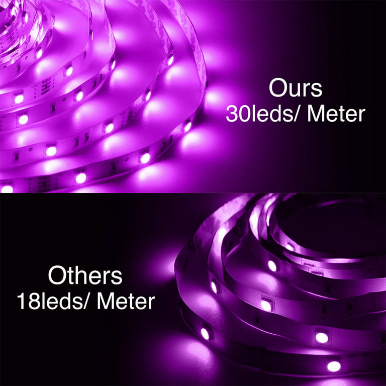 Led Strip Lights Sync to Music Tasmor 64.8 ft 5050 RGB Light Color