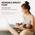 thumbnail image 5 of Totmizby Hands-Free Wearable Breast Pump,Electric Breast Pump with 3 Mode & 12 Levels,Portable and Low Noise-17/19/21/24mm Flange,2 Pack(White), 5 of 8