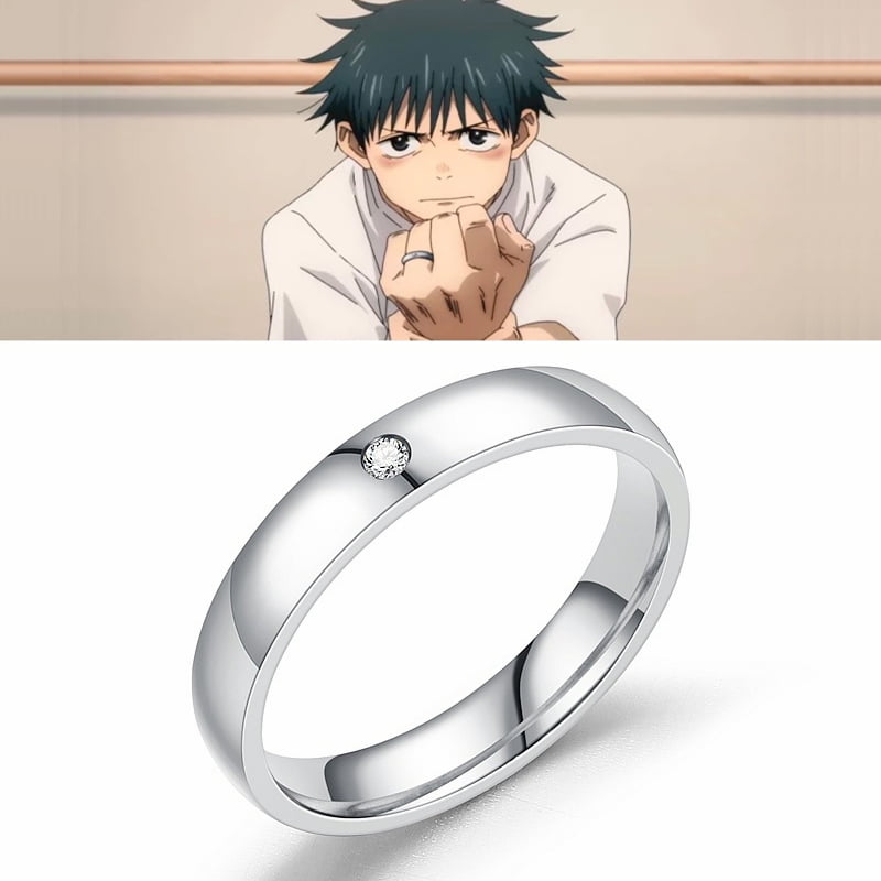 アクセサリー yuta Anime Jujutsu Kaisen Yuta Okkotsu Stainless Steel Rings Cosplay