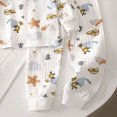 thumbnail image 4 of TOWED22 Infant Toddler Winter Wear 2 Piece Long Sleeve Print Round Neck T-Shirt Fleece Pants Warm Outfits Clothes Set(Brown,5-6 Y), 4 of 5
