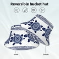 thumbnail image 2 of Sikiie Sea Underwater Turtles Reflective Double-Sided Bucket Hat, Sun Hat, for Gardening, Beaching, Camping, Hiking, Fishing, 2 of 6
