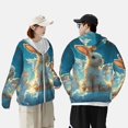 thumbnail image 5 of Haiem Cute Angel Winged Rabbit UPF 50+ Fishing Shirts for Men Long Sleeve UV Sun Protection Hoodie Non-Mask Outdoor Hiking Shirts, 5 of 8
