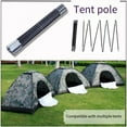thumbnail image 5 of Tent Pole Support System Durable Fiberglass Rods Universal Tube Brackets for Camping Shelters and Tarps, 5 of 5