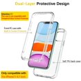 thumbnail image 2 of ATTOE iPhone 11 Case 2019 6.1 inch,[Built in Screen Protector] Full Body Shockproof Dual Layer High Impact Protective Hard Plastic & Soft TPU with Phone Bumper Tough Cover Cases for Women Men,Clear, 2 of 5