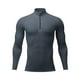 thumbnail image 4 of pstuiky hombres de manga larga, Protector solar de invierno para hombre, transpirable, de color sólido, con cremallera, cuello alto y manga larga. Tops de hombre xxl, 4 of 6