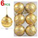 thumbnail image 3 of 30/6 piezas de bolas de Navidad con purpurina, adornos rojos y blancos para colgar en el árbol de Navidad, decoración para fiesta de Año Nuevo en el hogar, regalo de bola de Navidad, 3 of 5