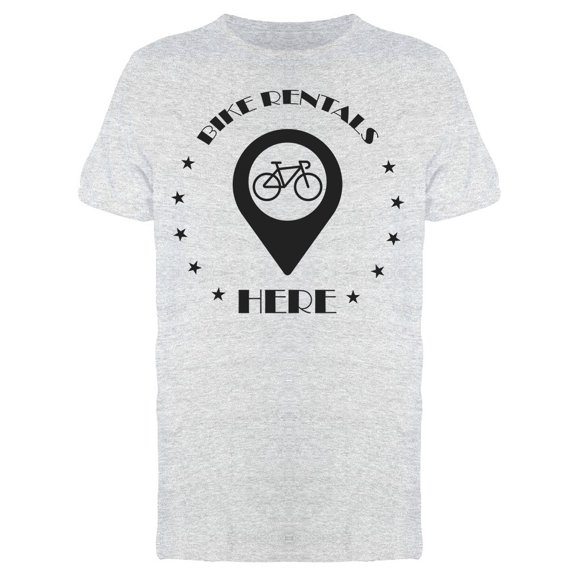 Bicycle Rentals Here Tee Men's -Image by Shutterstock