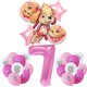 thumbnail image 1 of Vajilla desechable de la patrulla canina rosa para niños, juguete de látex, papel de aluminio, decoración de globos, regalo de cumpleaños, 1 of 4